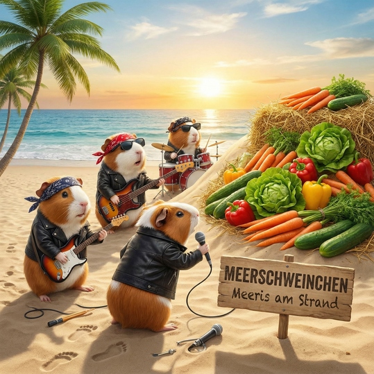 MEERSCHWEINCHEN - Meeris am Strand