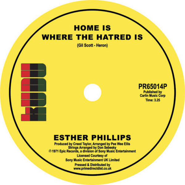 Esther Phillips - Home Is Where the Hatred Is / I've Never Found a M