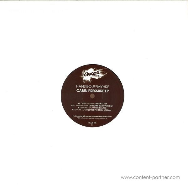 Hans Bouffmyhre - Cabin Pressure EP (Back)
