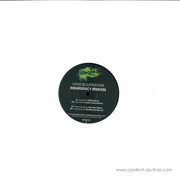 Hans Bouffmyhre - Insurgency Remixes (Back)