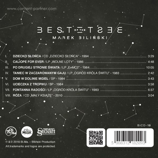 Marek Bilinski - Best of the Best (CD) (Back)