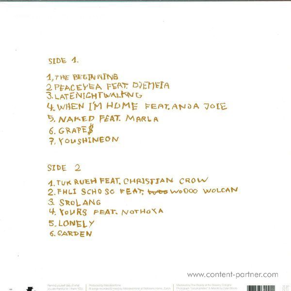 Melodiesinfonie - Be Thankful (Limited LP+7''+MP3) (Back)