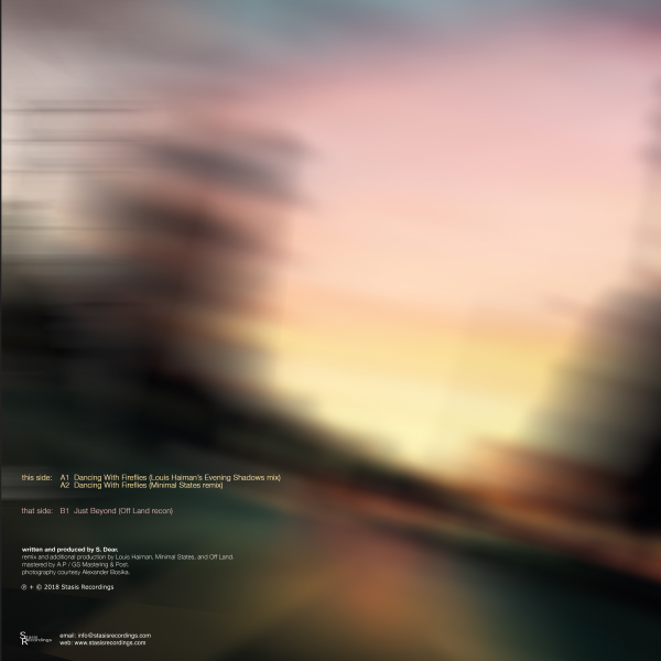 Sanderson Dear - Dancing With Fireflies (12'' Remixes) (Back)