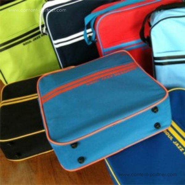Soul Jazz Records Bag - Marine Blue/Orange 12