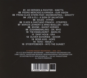 Various Artists / Solee - 10 Years Parquet Recordings (Back)