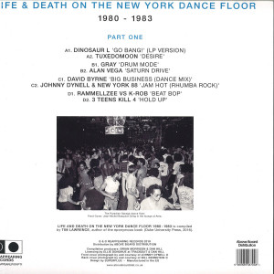 Various Artists (Dinosaur L/David Byrne) - Life & Death On A New York Dance Floor Part 1 (Back)